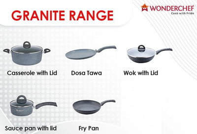 Wonderchef Granite Cookware Combo