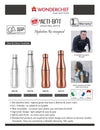 Wonderchef Acti-Bot Stainless Steel Bottle Copper Finish 900 ml
