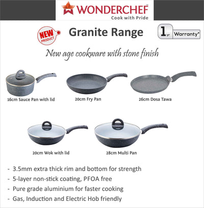 Wonderchef Granite Range Fry Pan 26cm